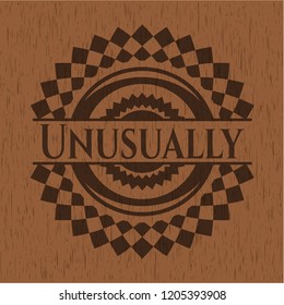 Unusually wooden emblem. Retro