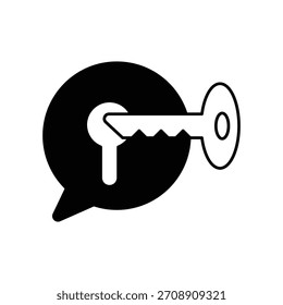 Desvelar ícone com fundo branco vetor ilustração stock