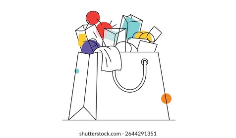 Unveiling the Bag's Treasures A Colorful Assortment of Treats and Surprises Within