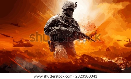 Unveiling the Elite Modern Soldier Cutting-Edge Technology, Tactical Expertise, and Unparalleled Dedication for Defense and Security Foto stock © 
