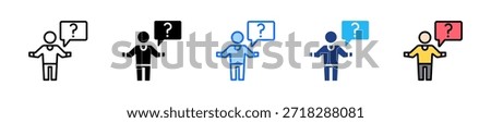 Unverified Customer Icon Set Multiple Style Collection