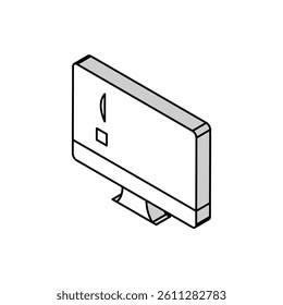 unworked internet web page isometric icon vector. unworked internet web page sign. isolated symbol illustration