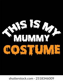 ¡Desenvuelve la diversión de este Halloween con la camiseta "This Is My Mummy Costume"! Perfecto para aquellos que quieren un atuendo simple, espeluznante y humorístico para fiestas de Halloween o truco o trato. Esta tranquila 