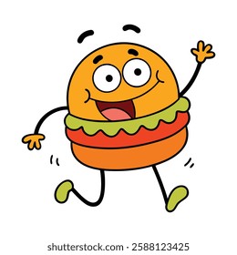 uny burger vector illustration on white background for hamburger day