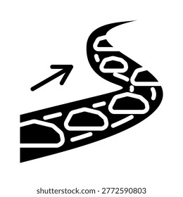 Unyielding Flow Icon Element For Design