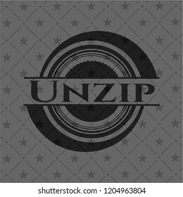 Unzip black badge