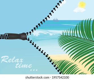 Descomprimir para relajar el tiempo. vector