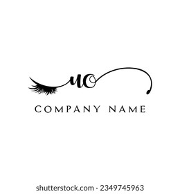 UO Logo Logo Logo Logo Wimpernvektor Moderner