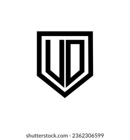 UO letter logo design with white background in illustrator. Vector logo, calligraphy designs for logo, Poster, Invitation, etc