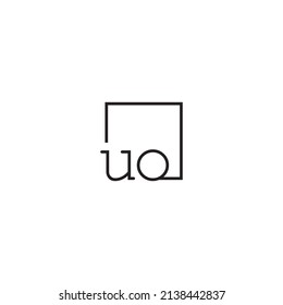 UO line concept logo in high quality professional design that will be best for your companies