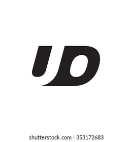 UO negative space letter logo