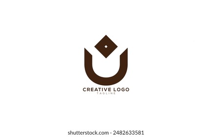 UO OU Abstract initial monogram letter alphabet logo design