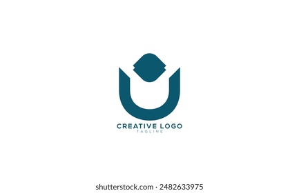 UO OU Abstract initial monogram letter alphabet logo design