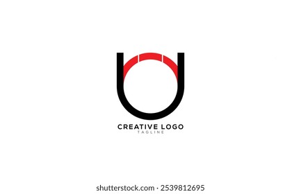 UO OU Abstrato inicial monograma letra alfabeto logotipo design