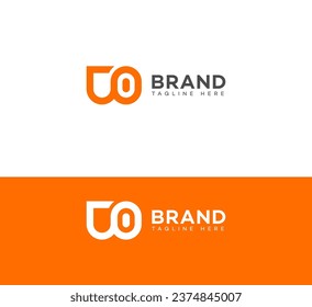 UO, OU letter branding logo