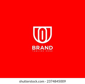 UO, OU letter branding logo