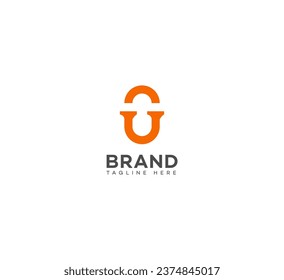 UO, OU letter branding logo