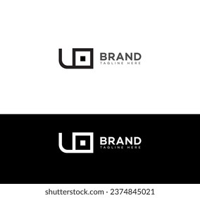 UO, OU letter branding logo