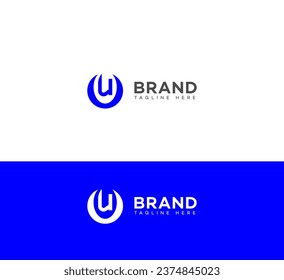 UO, OU letter branding logo