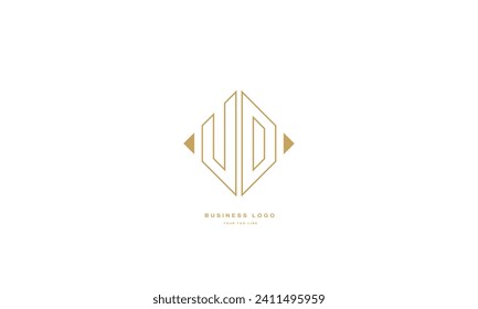 UO, OU,U , O, Abstract Letters Logo Monogram