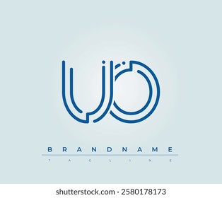 UO Technology Letter Logo Template. This tech letter logo is a graphic mark that uses letters to represent a technology company.