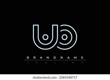 UO Technology Letter Logo Template. This tech letter logo is a graphic mark that uses letters to represent a technology company.