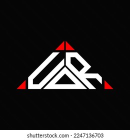 UOR letter logo creative design with vector graphic, UOR simple and modern logo.