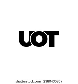 UOT initial letter monogram typography logo vector
