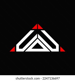 UOU letter logo creative design with vector graphic, UOU simple and modern logo.