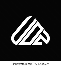 UOZ letter logo creative design with vector graphic, UOZ simple and modern logo.