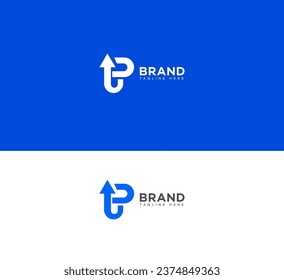 UP, PU letter branding logo