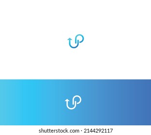 Up, PU, OU, UO Logo Design vector Template