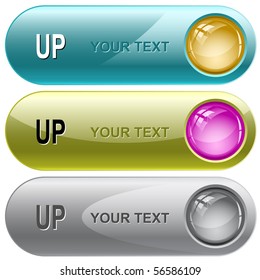 Up. Vector internet buttons.