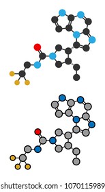 Upadacitinib Drug Molecule. Second Generation Janus Kinase Inhibitor With Selectivity For JAK1.