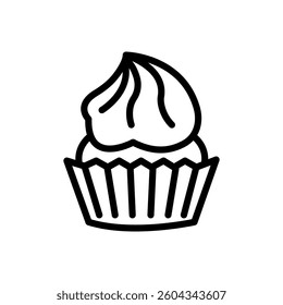 upcake, muffin logo. Cupcake icon simple sign and modern symbol vector