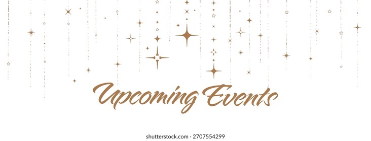 Próximos eventos sobre fondo blanco