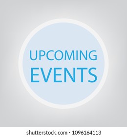 upcoming events concept- vector illustration