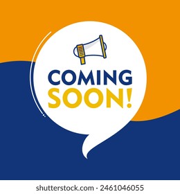 Upcoming events text announcement banner graphic