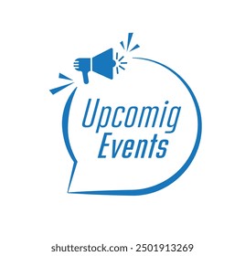 upcoming events text information sign