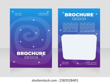 Próximo diseño de folletos en blanco para la promoción del lanzamiento de cohetes. Conjunto de plantillas con espacio de copia para texto. Recopilación de informes corporativos prefabricados. Editable 2 páginas de papel. Arial Black, fuentes regulares usadas