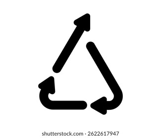 Upcycle icon. Creative reuse or waste transforming concept. Eco style symbol. Sustainability sign isolated on white background. Vector graphic illustration. 