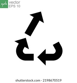 upcycle icon. Upcycling for Recycle Sustainability. sustainable development concept. reuse symbol for ecological. Zero waste lifestyle Solid style vector illustration design on white background EPS 10