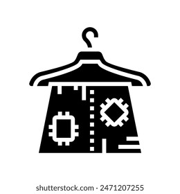 upcycled fashion sustainable glyph icon vector. upcycled fashion sustainable sign. isolated symbol illustration