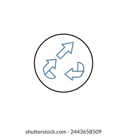 upcycling concept line icon. Simple element illustration. upcycling concept outline symbol design.