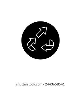 upcycling concept line icon. Simple element illustration. upcycling concept outline symbol design.