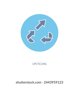 upcycling concept line icon. Simple element illustration. upcycling concept outline symbol design.