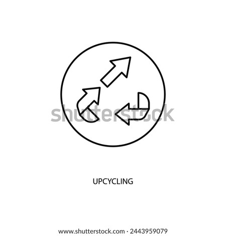 upcycling concept line icon. Simple element illustration. upcycling concept outline symbol design.