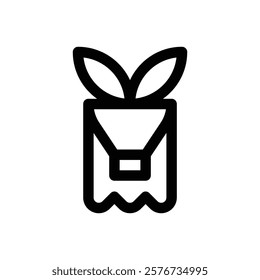 Upcycling. Editable stroke vector icon.