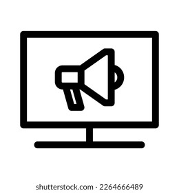 icono de anuncio de actualización o logotipo símbolo de signo aislado ilustración vectorial - iconos vectoriales de estilo negro de alta calidad
