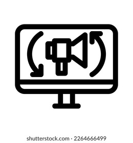update announcement icon or logo isolated sign symbol vector illustration - high quality black style vector icons
